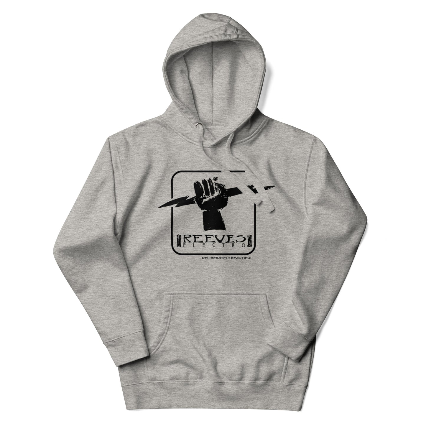 'Deliberately Beautiful' Big Logo Black print Hoodie
