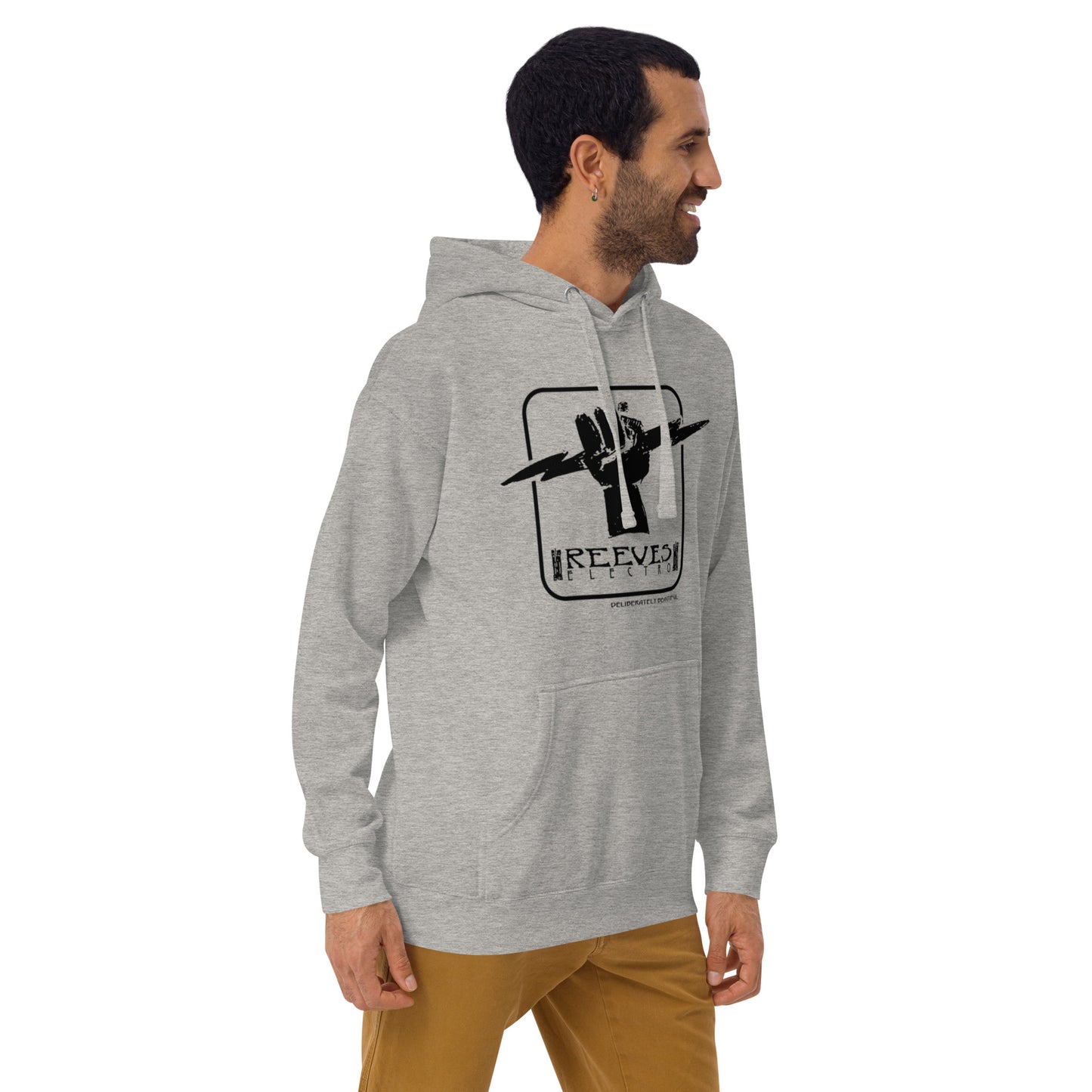 'Deliberately Beautiful' Big Logo Black print Hoodie