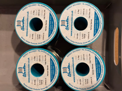 0.7mm Nexus Nu-Clear SAC305 Fast Flow 2% Solder Wire 500g Warton Metals