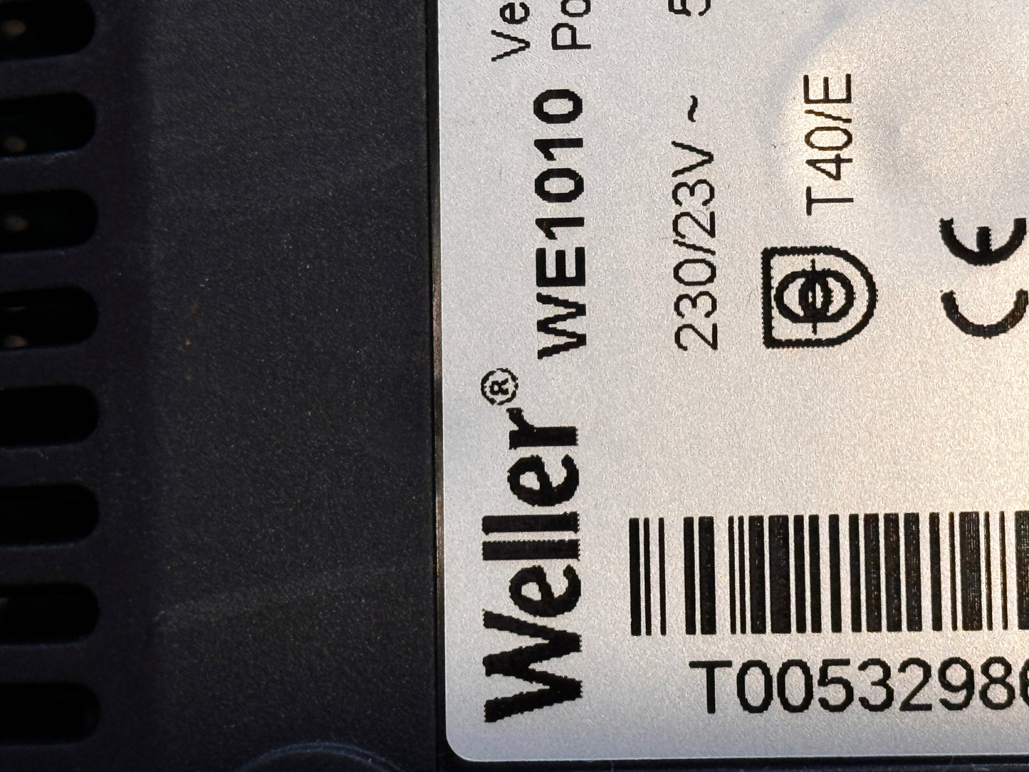 Hardly Used Weller W1010 Soldering iron