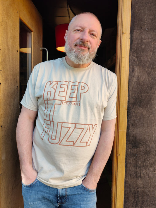 'Keep It Fuzzy' T-shirt Mocha on Sand