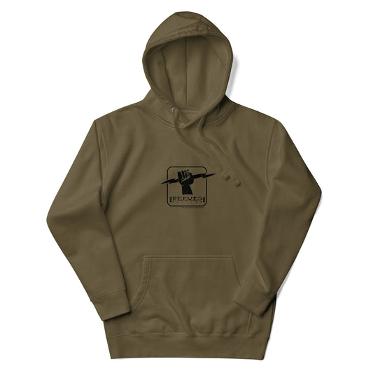 'Deliberately Beautiful' Small Logo Black print Hoodie