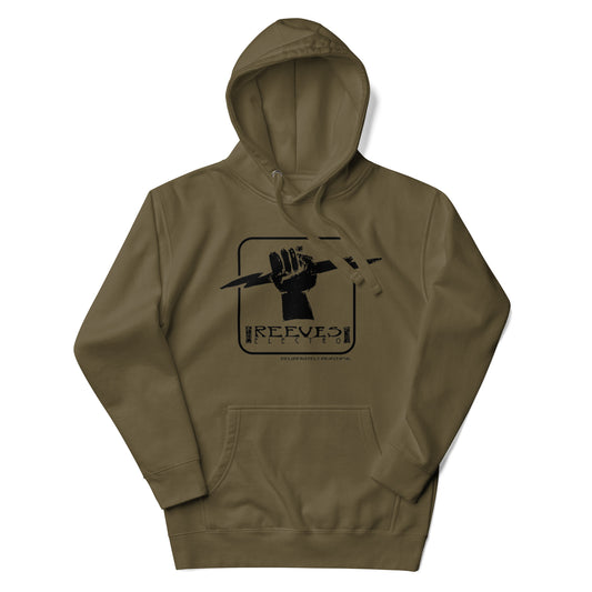 'Deliberately Beautiful' Big Logo Black print Hoodie