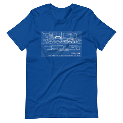 'Formerly Known as ....' T-shirt White Print on Royal Blue shirt